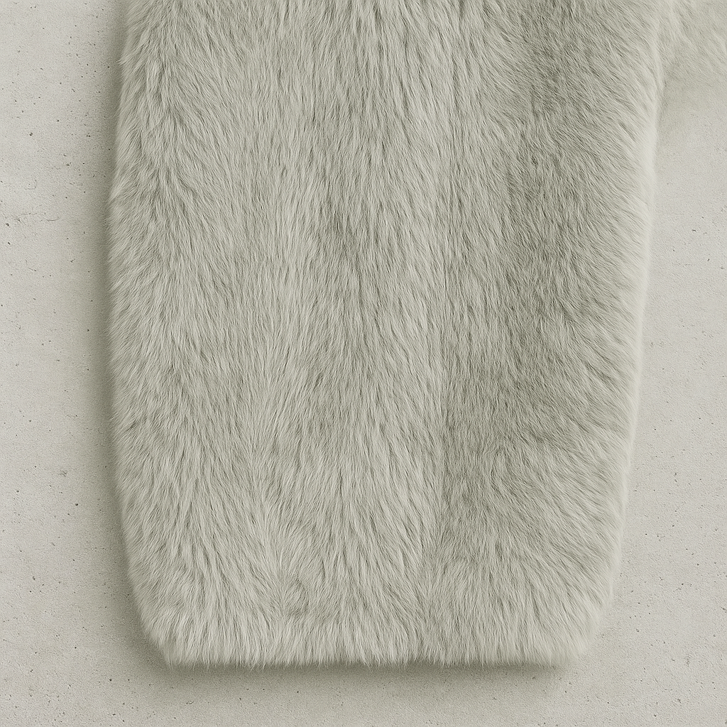 Kuschelige Damen Plüschjacke mit Kapuze und Reißverschluss | Winter