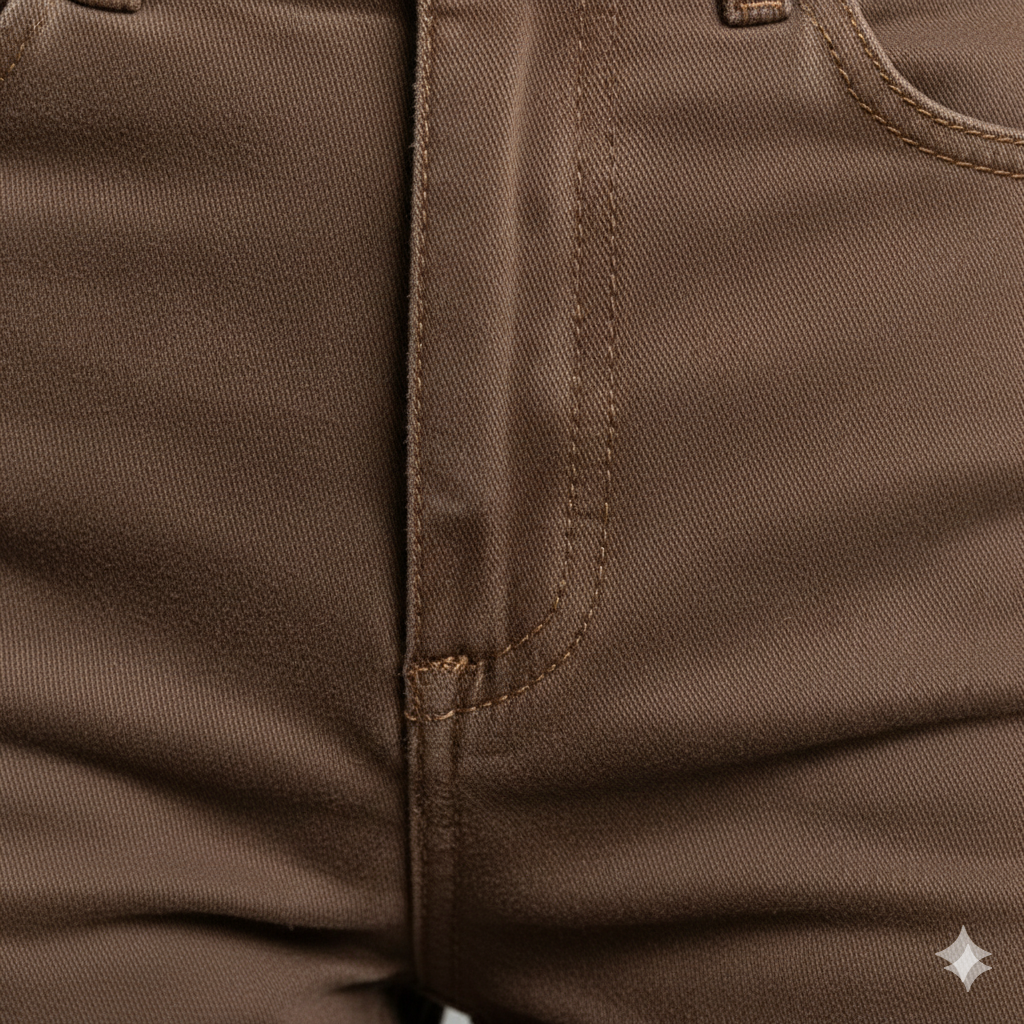 Damenjeans Braun | Retro Straight Fit & Bequem