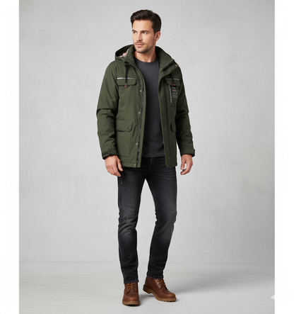 Herren Winterparka mit Kapuze | Winddicht & Warm