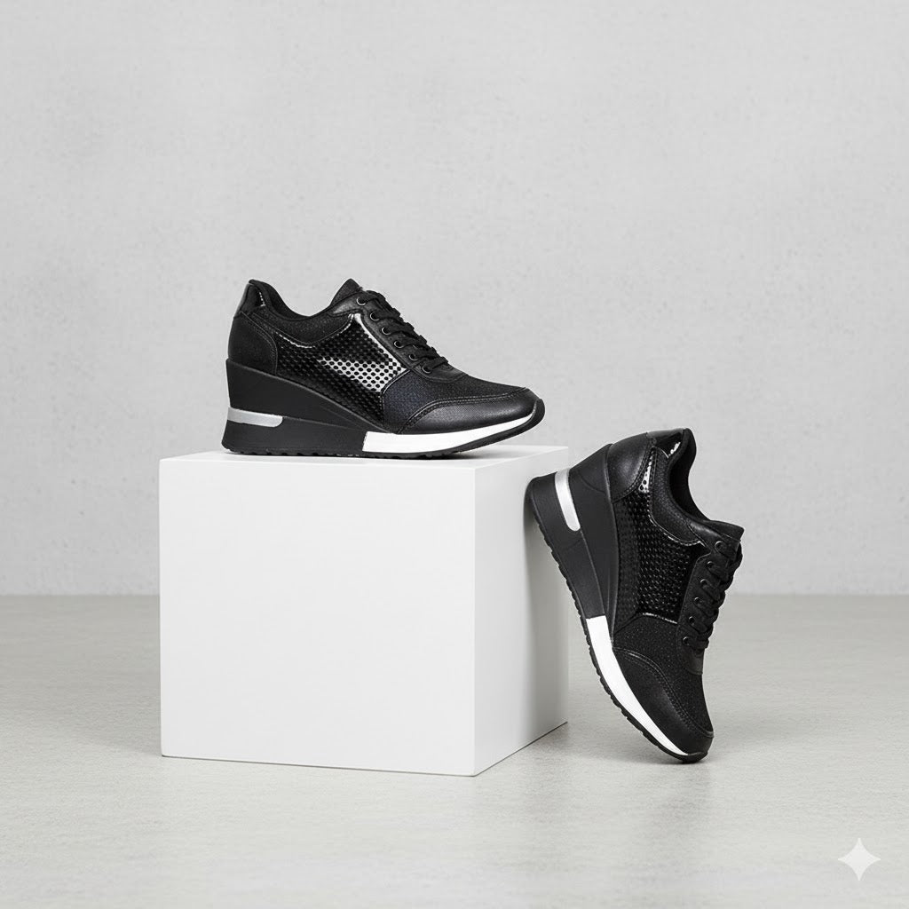 Damen Sneaker mit Keilabsatz | Bequem & Atmungsaktiv