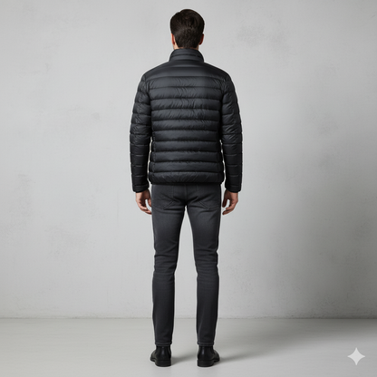 Leichte Herren Steppjacke mit Stehkragen | Übergang | Atmungsaktiv
