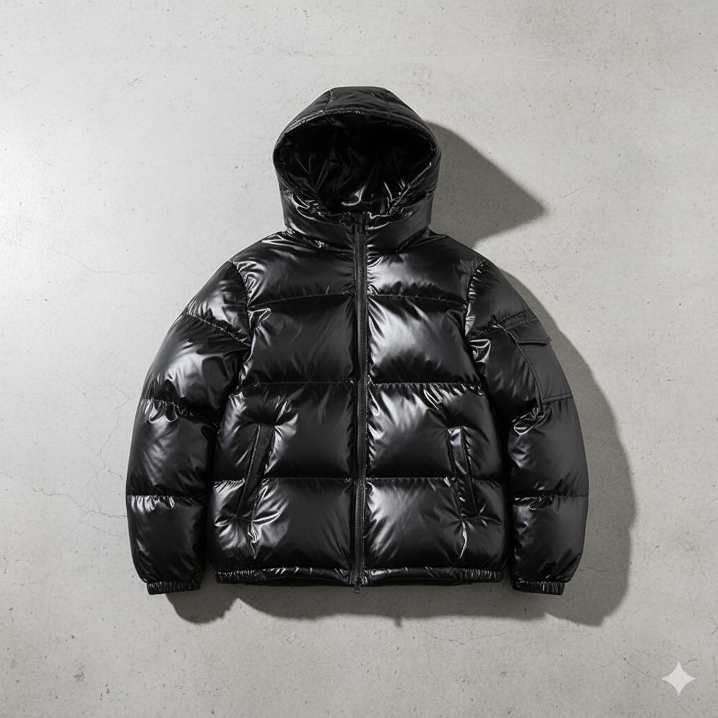 Herren Pufferjacke mit Kapuze | Winter | Warm & Modern