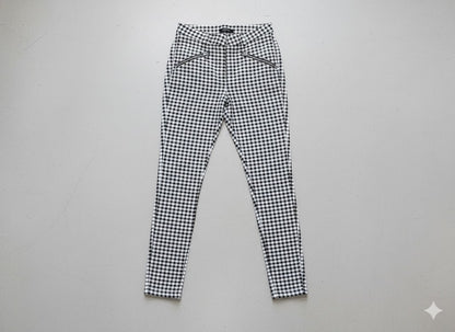 Damen Karohose Slim Fit | Hoher Bund & Figurbetont