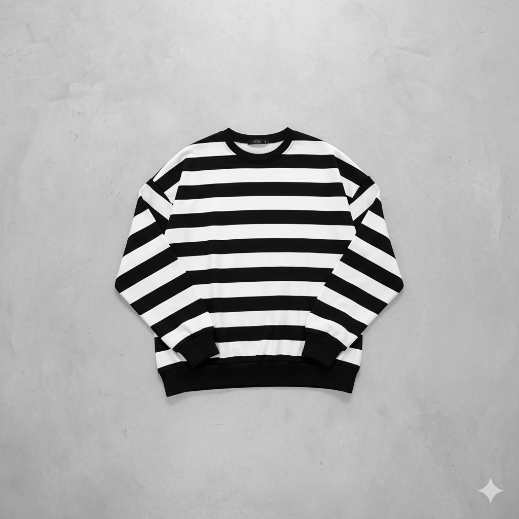 Damen Pullover Kuschelig Lässig | Gestreift | Rundhals