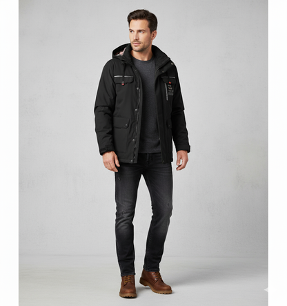 Herren Winterparka mit Kapuze | Winddicht & Warm
