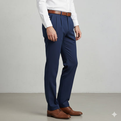 Klassische Herren Stoffhose | Regular Fit & Knitterarm