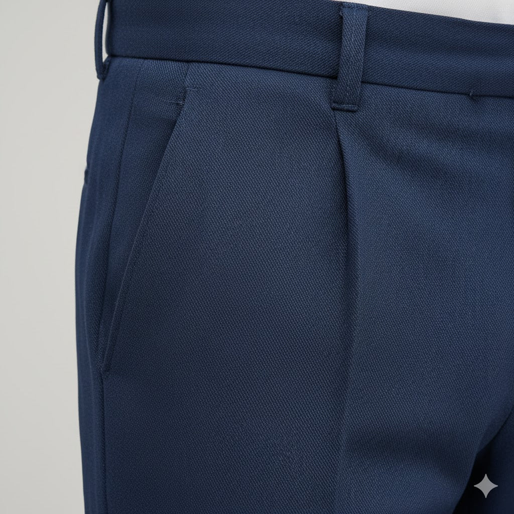 Klassische Herren Stoffhose | Regular Fit & Knitterarm