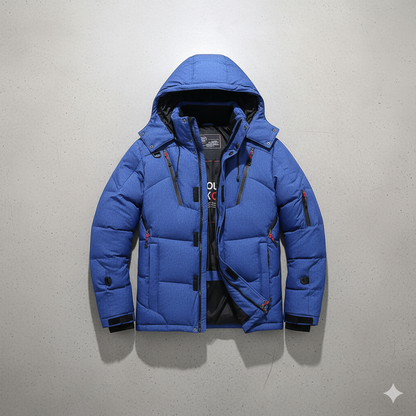 Herren Steppjacke mit Kapuze | Winter | Warm & Atmungsaktiv