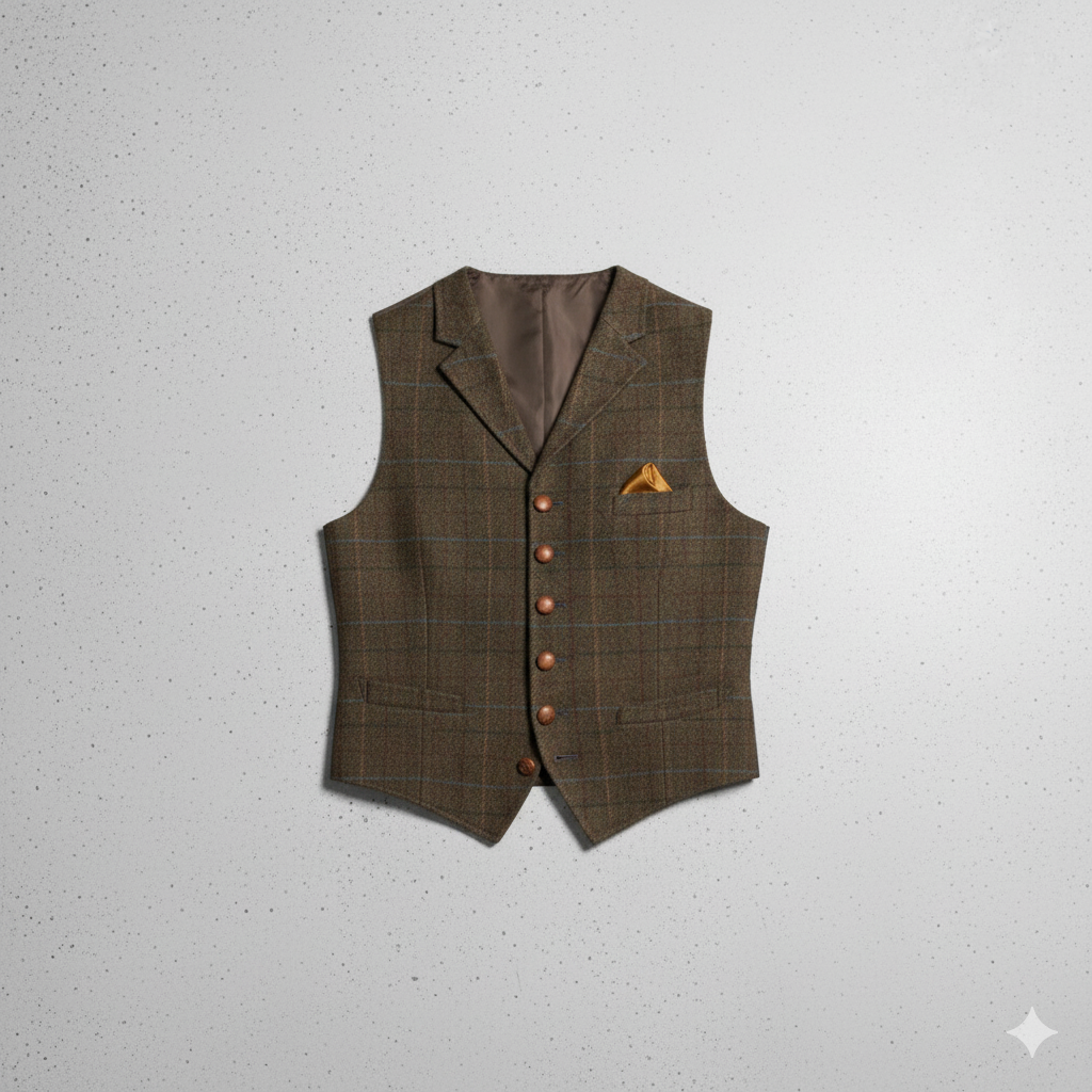Herren Weste mit Karomuster | Elegant & Modern | Herbst/Winter