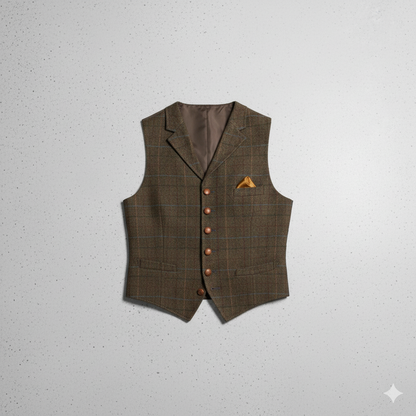 Herren Weste mit Karomuster | Elegant & Modern | Herbst/Winter