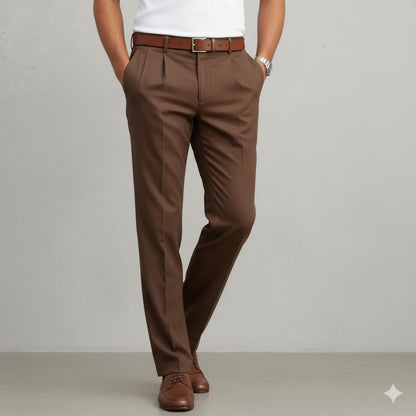 Klassische Herren Stoffhose | Regular Fit & Knitterarm