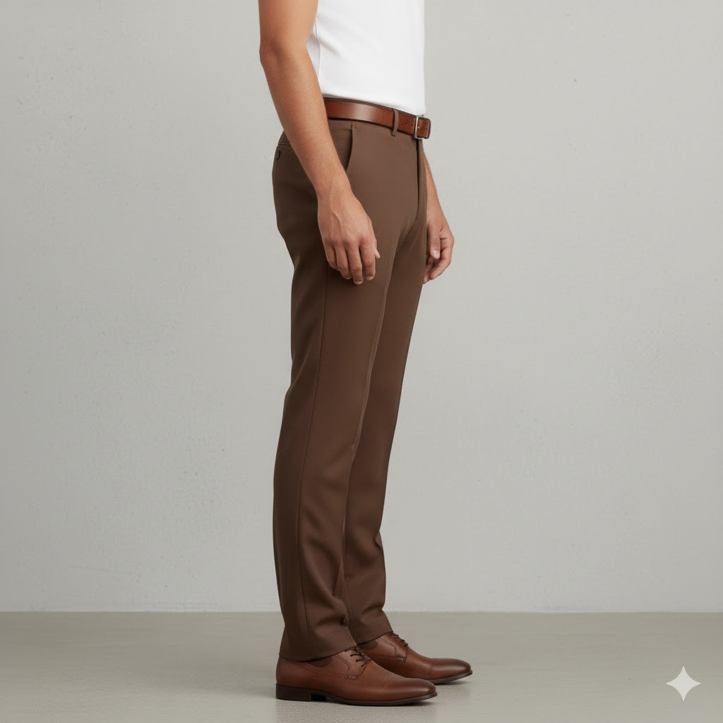 Klassische Herren Stoffhose | Regular Fit & Knitterarm