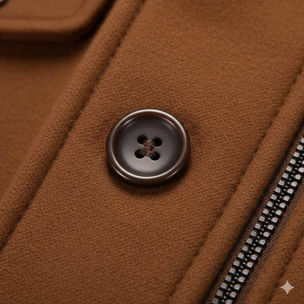 Eleganter Herren Wollmantel mit Stehkragen | Winter | Warm