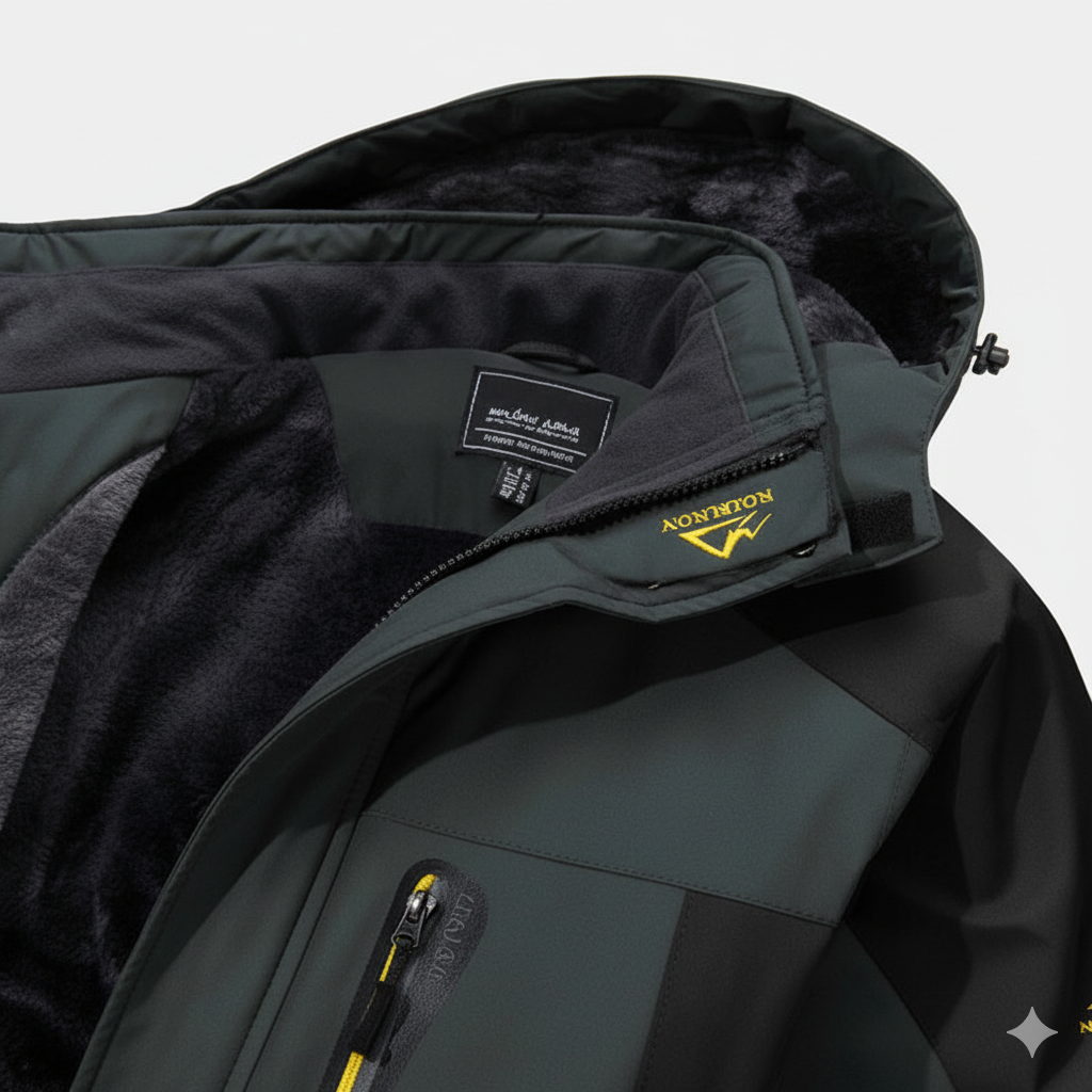Herren Skijacke mit Kapuze | Winddicht & Warm | Winter Outdoor