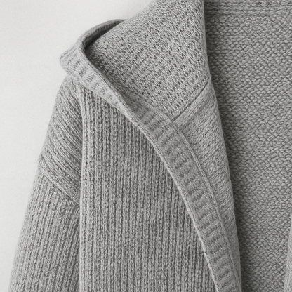 Damen Strickjacke mit Kapuze | Lässig & Übergang