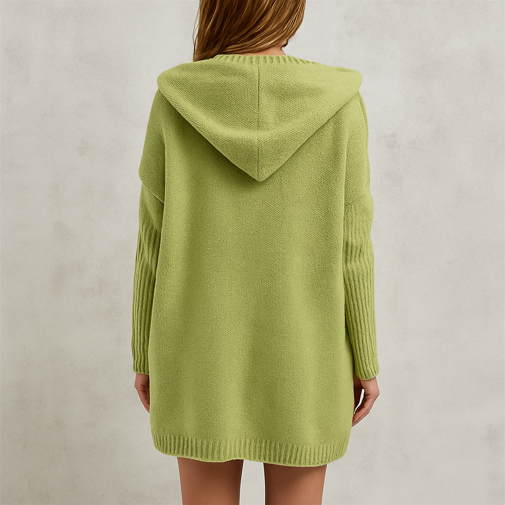 Damen Strickjacke mit Kapuze | Lässig & Übergang