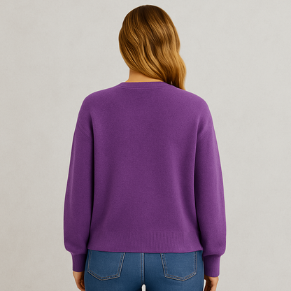 Damen Strickjacke mit V-Ausschnitt | Herbst & Übergang