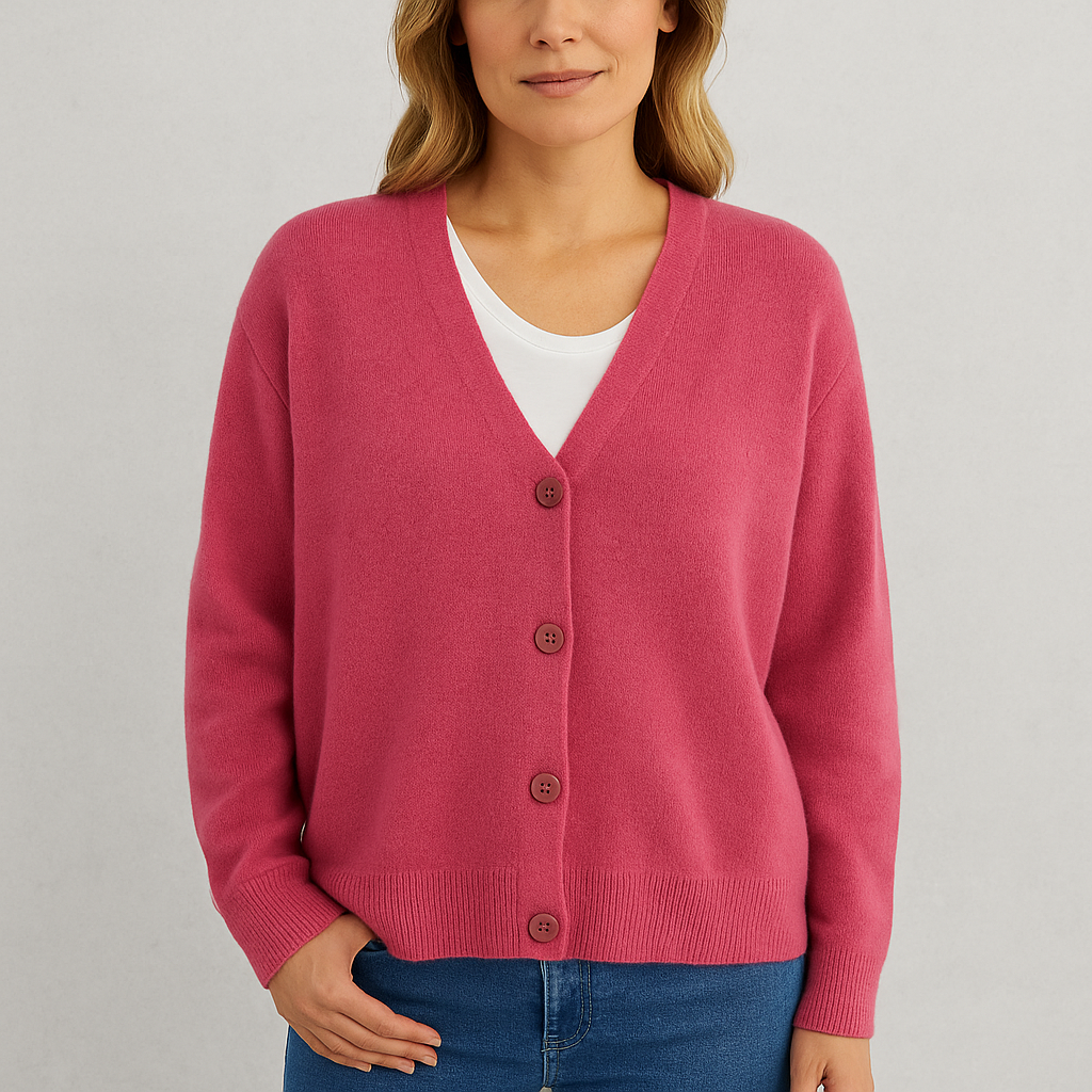 Damen Strickjacke mit V-Ausschnitt | Herbst & Übergang