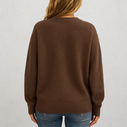 Damen Strickjacke mit V-Ausschnitt | Herbst & Übergang