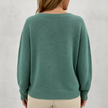 Damen Strickjacke mit V-Ausschnitt | Herbst & Übergang