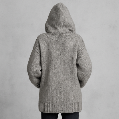 Kuscheliger Damen Strickjacke mit Kapuze | Warm für Herbst/Winter
