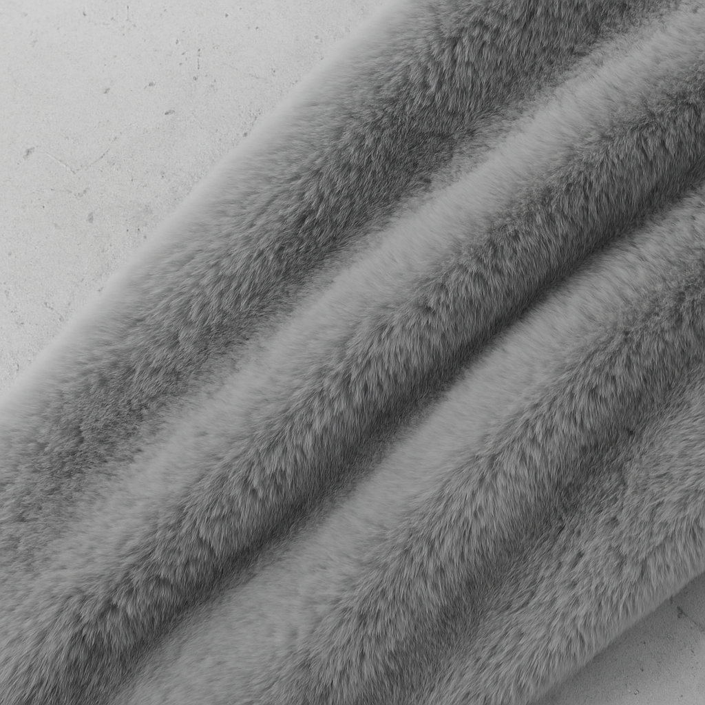 Kuschelige Damen Plüschjacke mit Kapuze und Reißverschluss | Winter