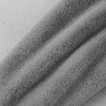 Kuschelige Damen Plüschjacke mit Kapuze und Reißverschluss | Winter