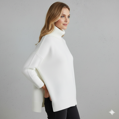 Kuscheliger Damenpullover mit Rollkragen | Warm für Herbst/Winter