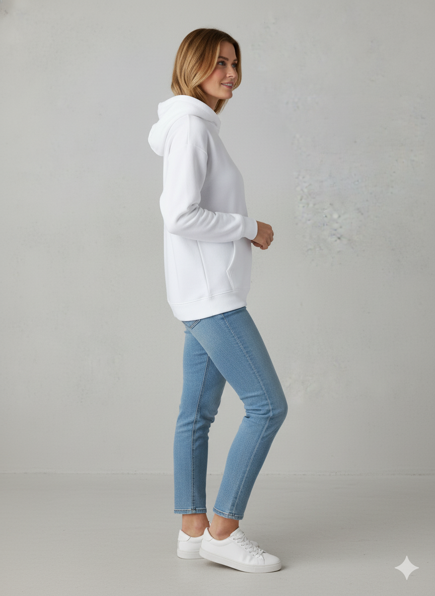 Moderner Damen Hoodie mit Statement