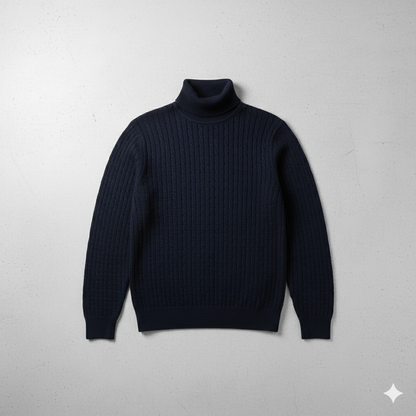 Herren Strickpullover mit Rollkragen | Slim Fit | Winter