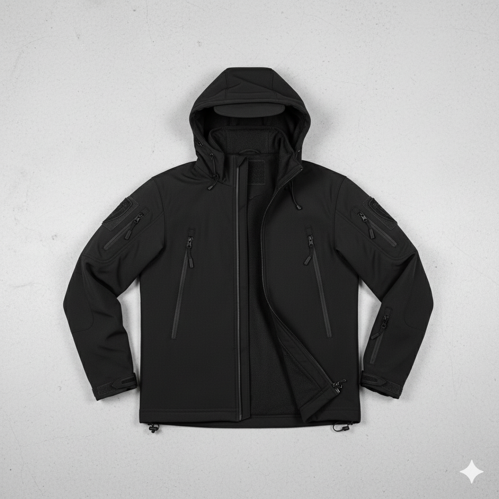 Herren Outdoor Taktikanzug mit Kapuze | Wasserabweisend & Winter