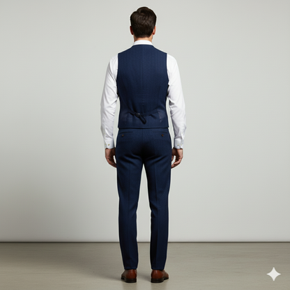 Herren Weste mit Fischgrätenmuster | Elegant & Modern | Herbst/Winter