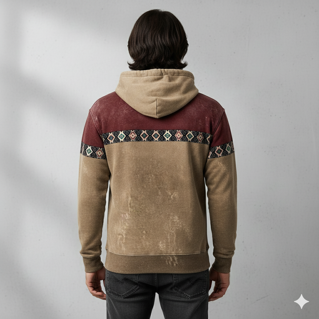 Herren Hoodie mit Muster | Lässig & Warm | Herbst/Winter