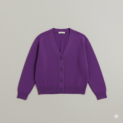 Damen Strickjacke mit V-Ausschnitt | Herbst & Übergang