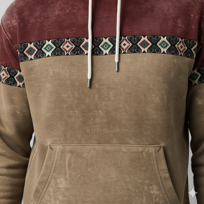 Herren Hoodie mit Muster | Lässig & Warm | Herbst/Winter