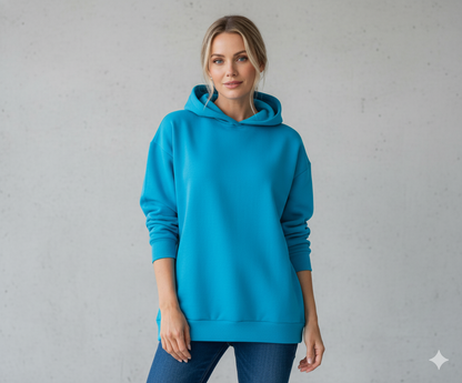 Lässiger Damen Hoodie mit Rückendruck