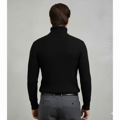 Herren Strickpullover mit Rollkragen | Slim Fit | Winter