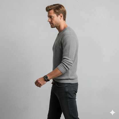 Lässiger Damen Strickpullover mit V-Ausschnitt | Freizeit | Herbst