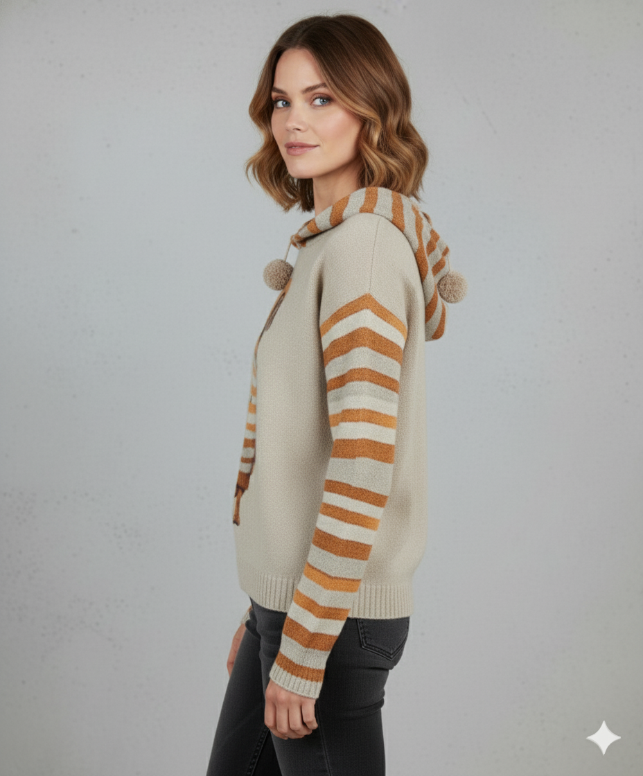 Weicher Damen Hoodie mit Tierprint