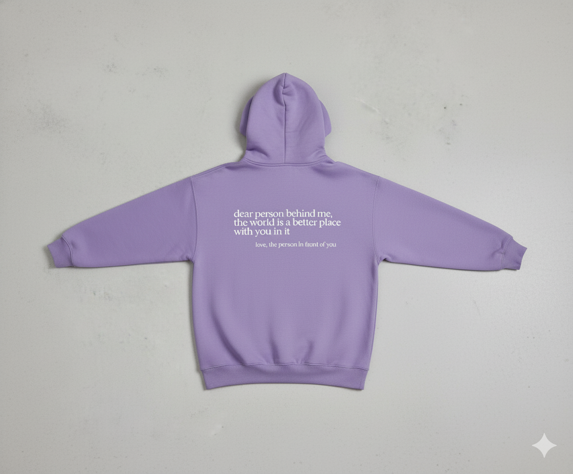 Lässiger Damen Hoodie mit Rückendruck