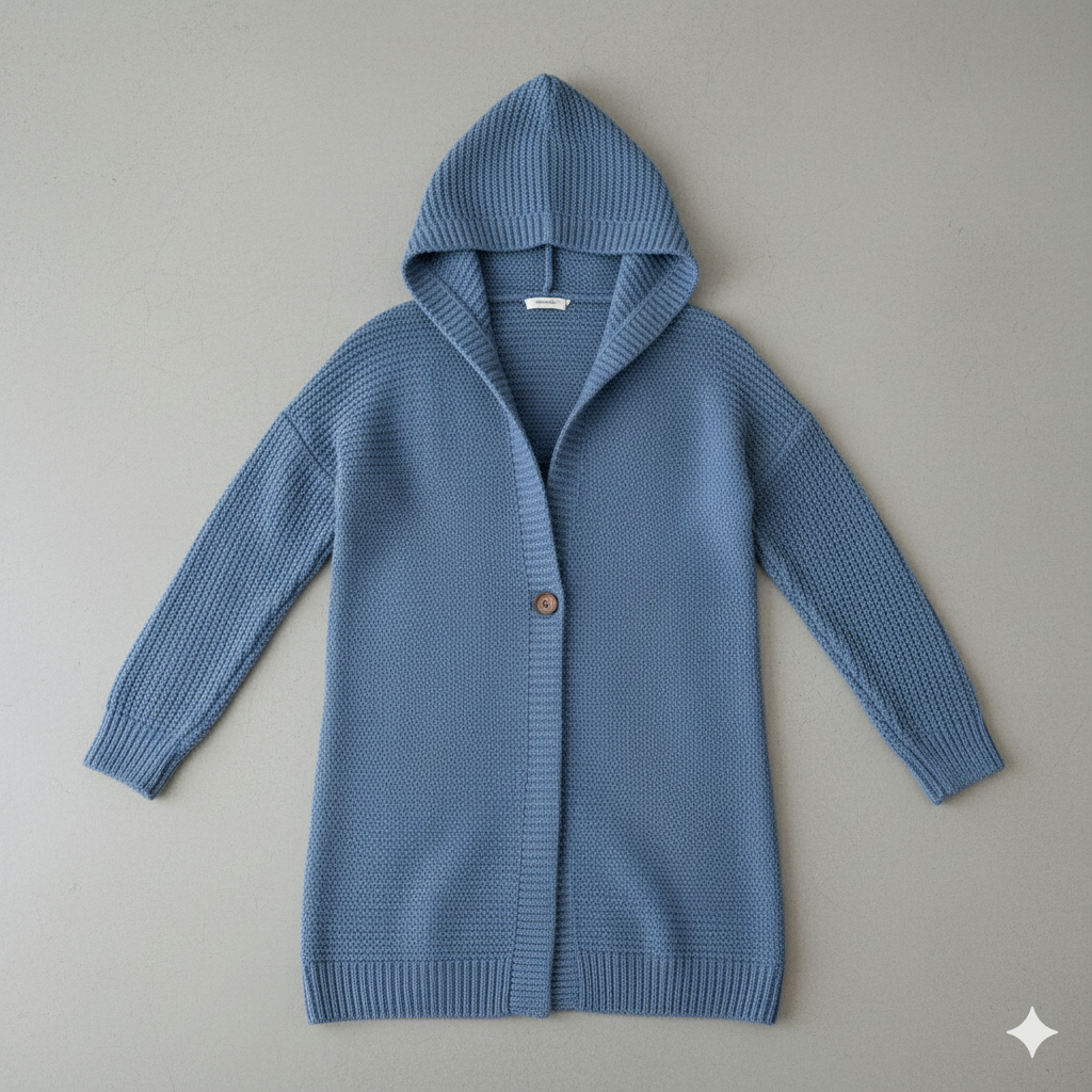 Damen Strickjacke mit Kapuze | Locker & Warm für Herbst Winter