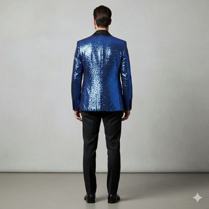 Herren Sakko mit Pailletten | Festlich & Elegant | Slim Fit