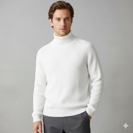 Herren Strickpullover mit Rollkragen | Warm & Elegant | Winter
