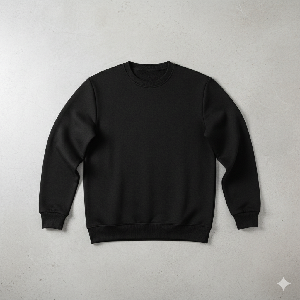 Herren Sweatshirt mit Rundhalsausschnitt