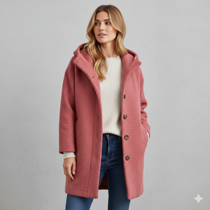 Warmer Damen Mantel aus Teddyfleece | Kuschelig & Elegant für Winter