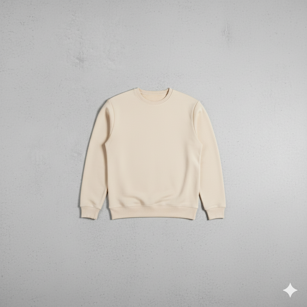 Herren Sweatshirt mit Rundhalsausschnitt