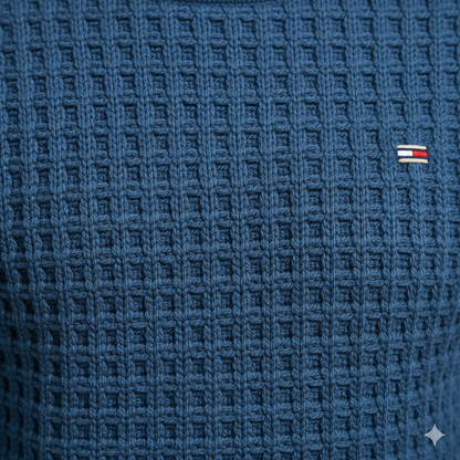 Herren Baumwollpullover mit Karomuster | Modern & Bequem