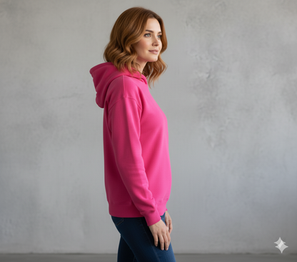 Lässiger Damen Hoodie mit Rückendruck