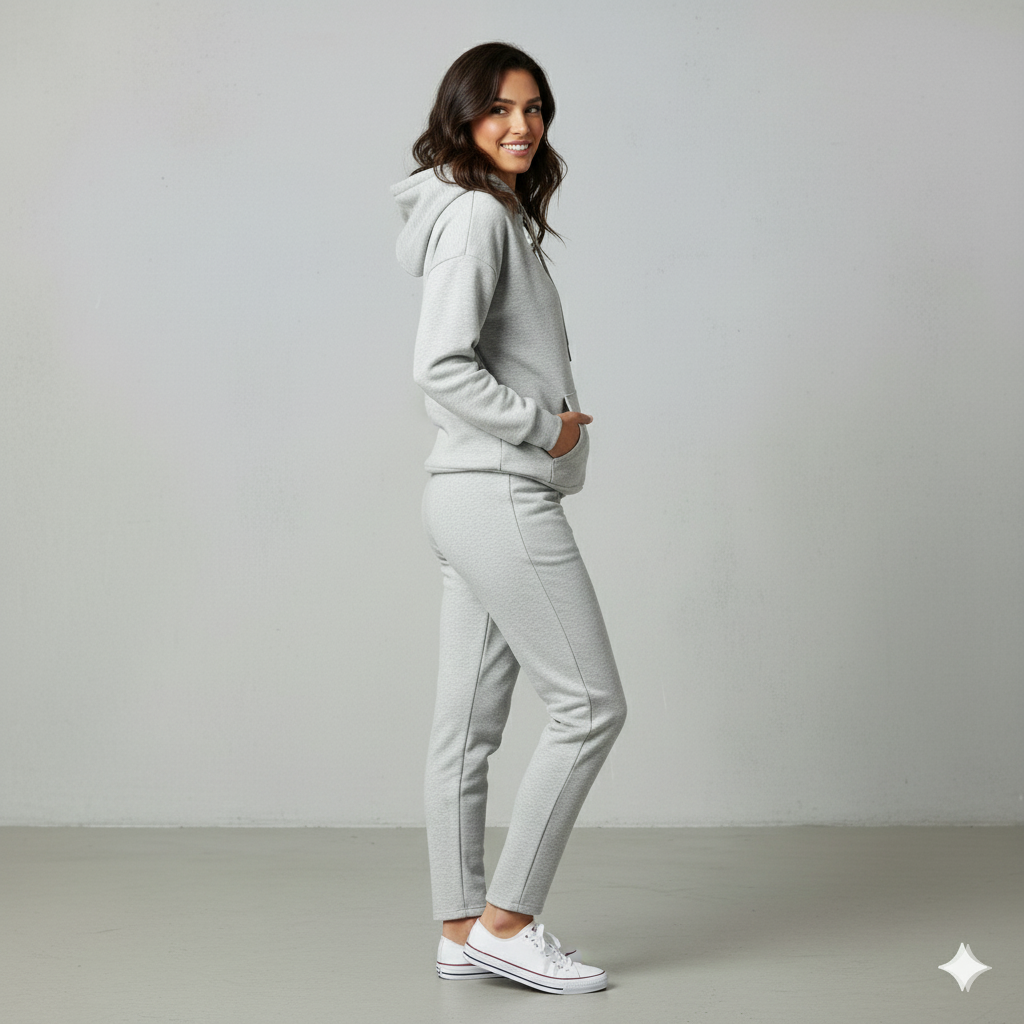 Kuscheliges Damen Set mit Hoodie & Hose