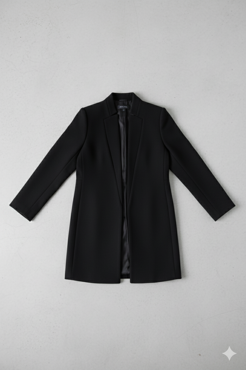 Damen Wollmantel mit Stehkragen | Schmaler Schnitt & Elegant | Herbst/Winter